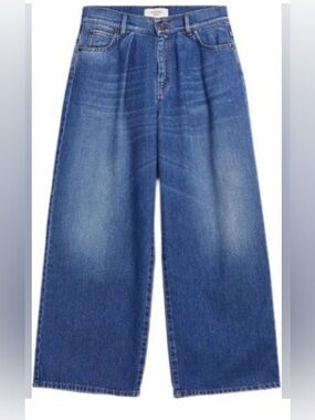 Weekend Max Mara High-Rise Wide-Leg Jeans in Blue